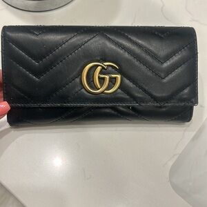 COPY - Gucci Marmont Wallet-Black
